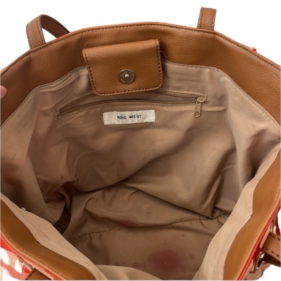 Nine West Red Geometric Shoulder Bag - Picture 6 of 10